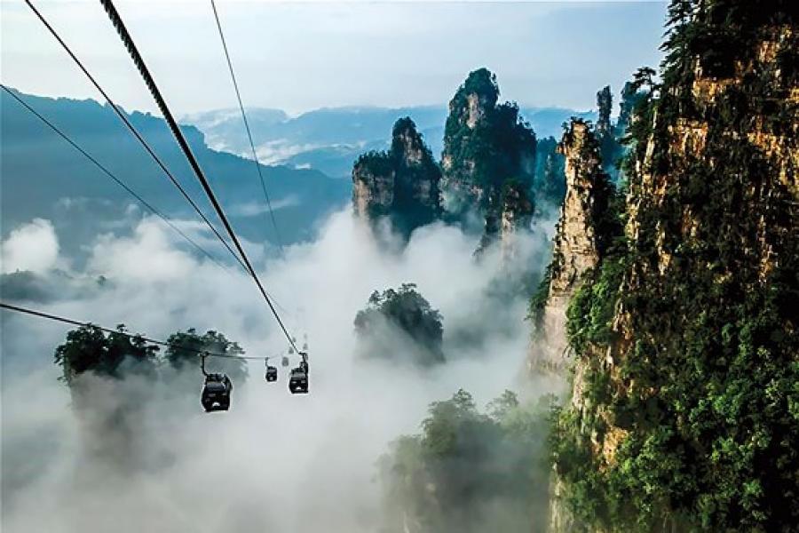 HÀNH TRÌNH KHÁM PHÁ  TRƯƠNG GIA GIỚI, PHƯỢNG HOÀNG CỔ TRẤN -5 NGÀY 4 ĐÊM - HO5DTGGBAY01 color